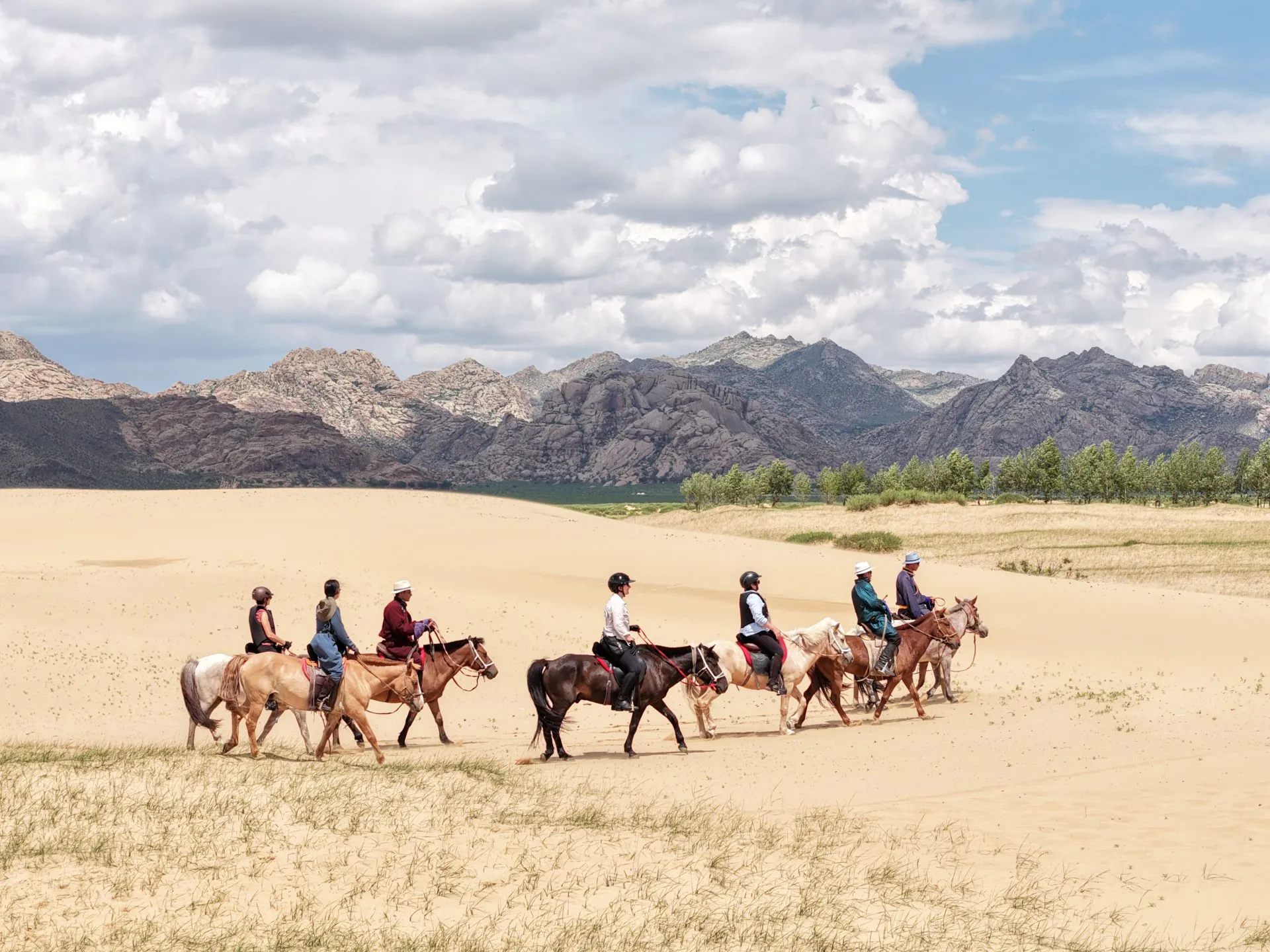 RandoCheval dispose de sa propre agence en Mongolie, depuis laquelle sont notamment  organisées des randonnées  dans les dunes du Bayan Gobi.
