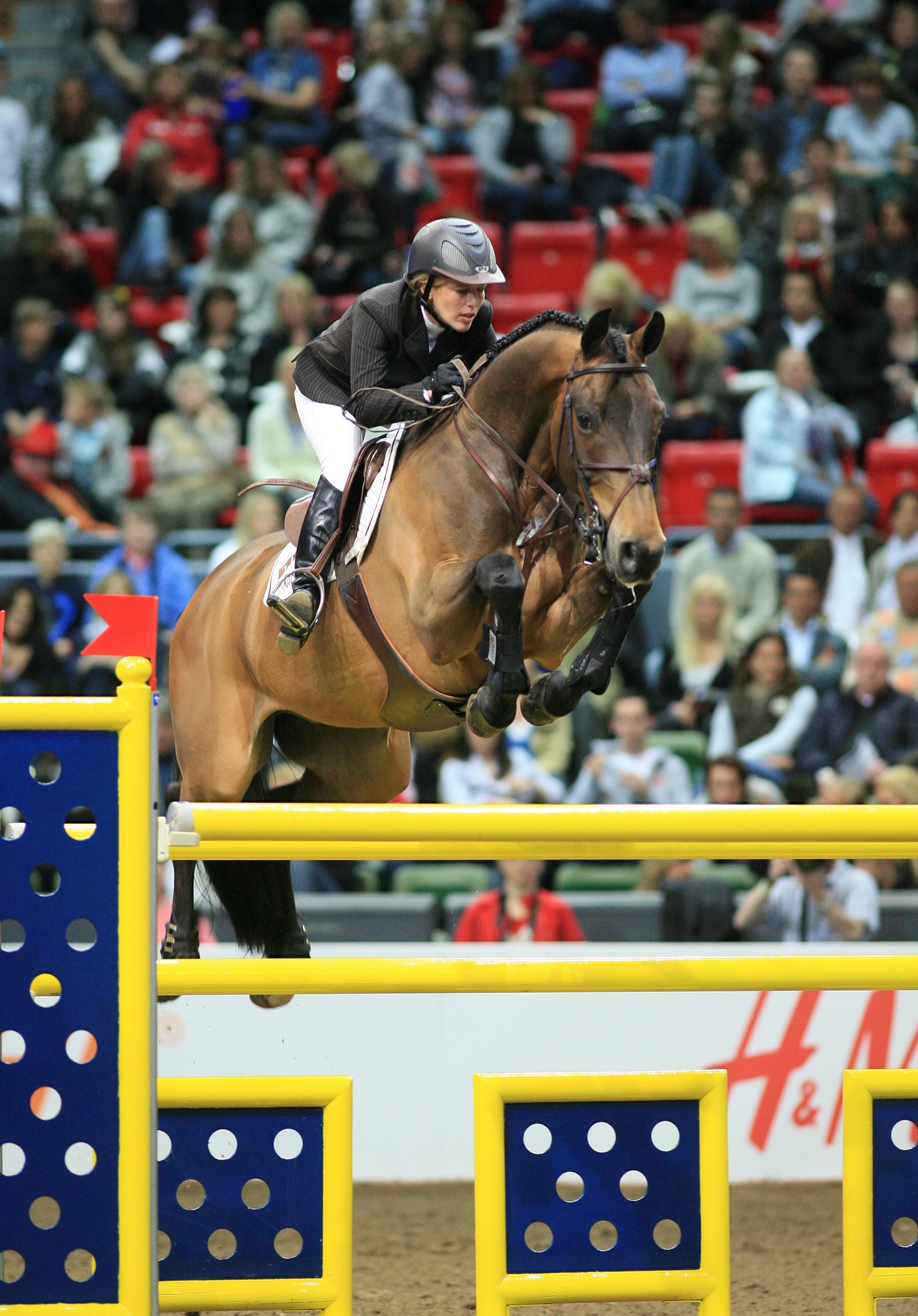 En 2008 à Göteborg, la cavalière allemande et son puissant bai ont soulevé leur deuxième trophée en finale de Coupe du monde.