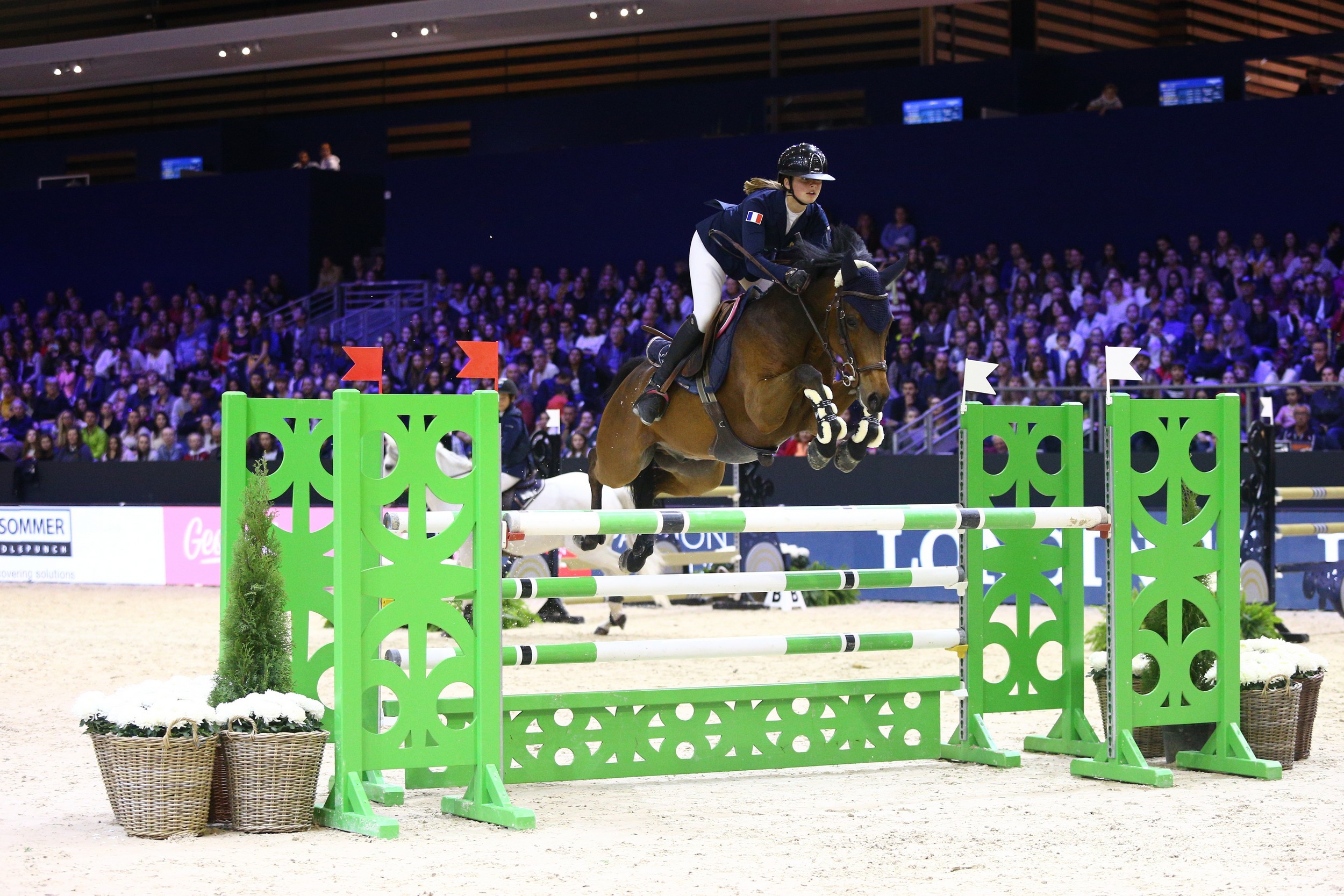 Lou Morali réalise un petit exploit ce matin, avec son jeune poney, Berlioz d'Henann