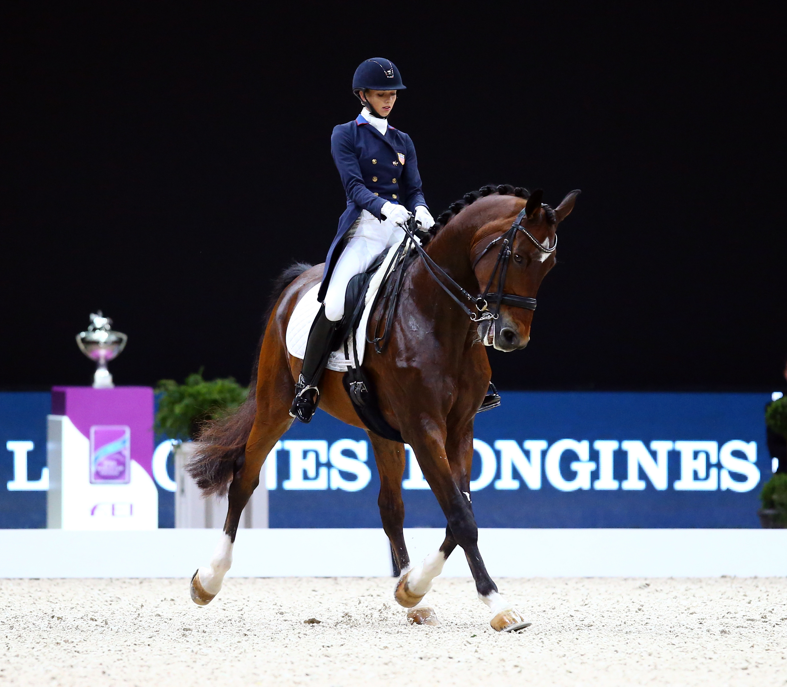 Malgré une superbe reprise, Laura Graves ne soulèvera pas le trophée cette année.