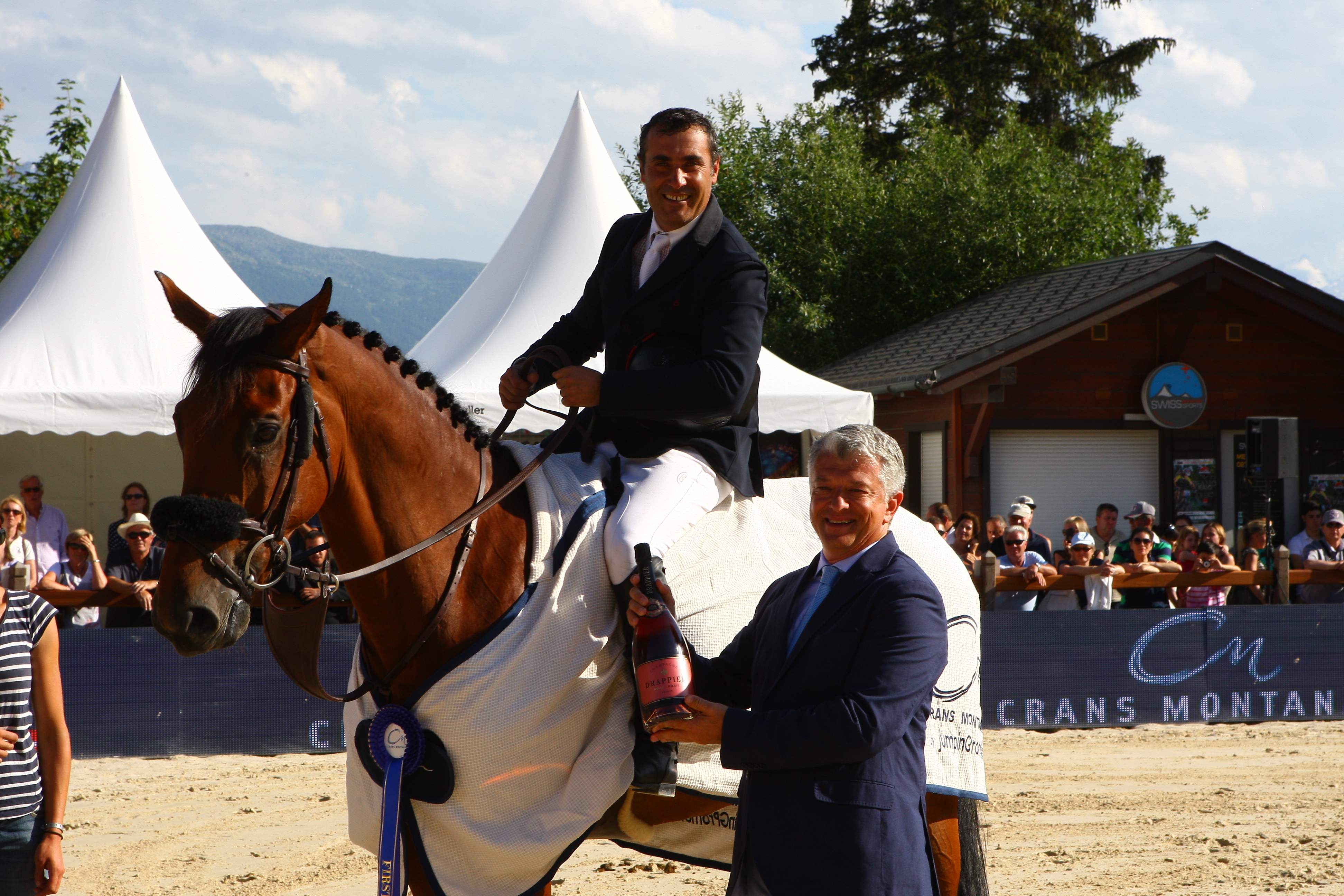 En 2013, Reynal Angot et Opéra des Loges se sont adjugés le Grand Prix du CSI 3* de Crans-Montana.