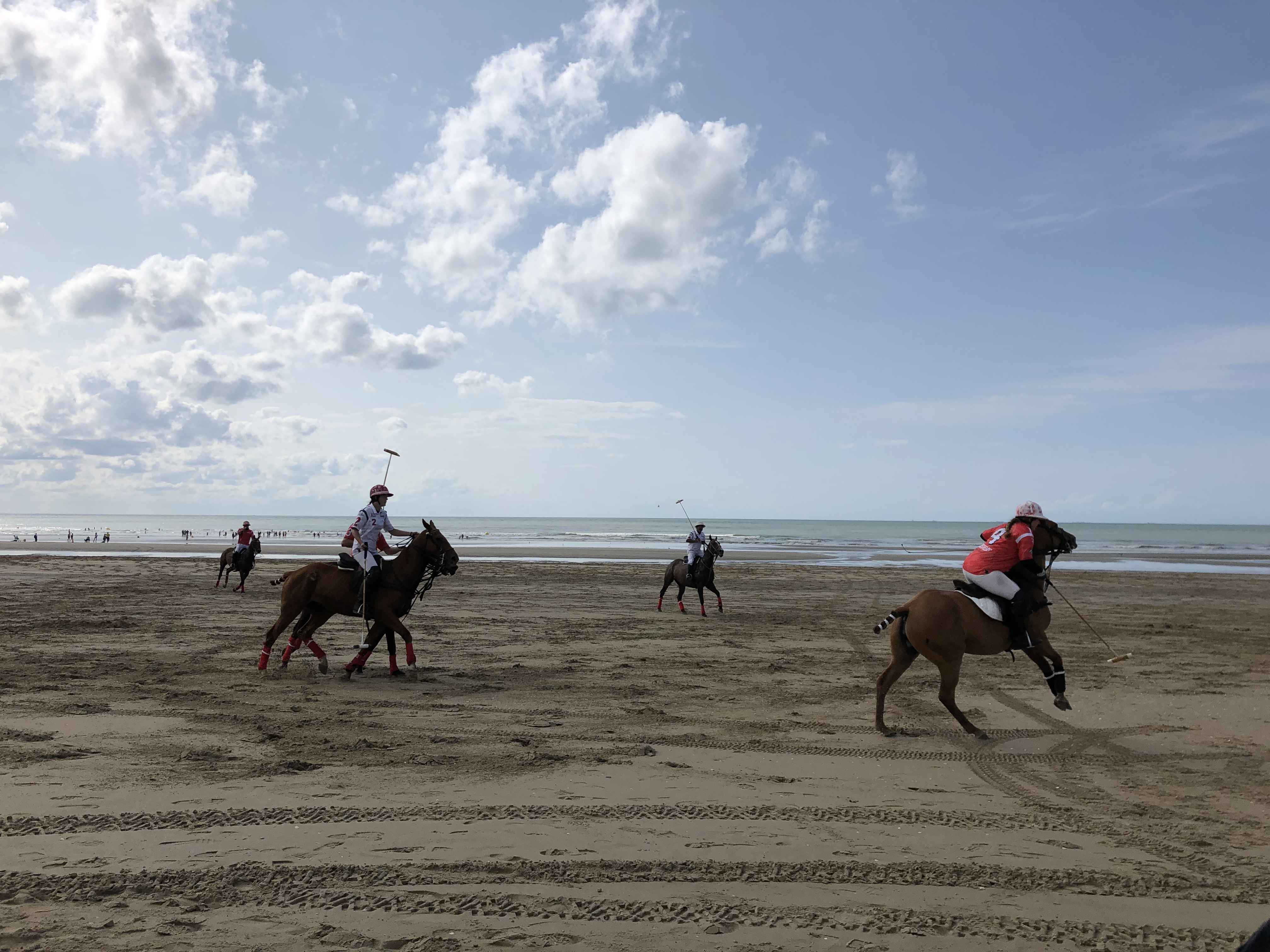 Démonstration de Beach Polo sur la plage de Deauville lundi 9 août 2021