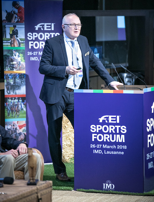Göran Åkerström en 2018 au Forum des sports de la FEI.