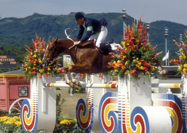 Le Tricolore et Morgat*ENE aux Jeux olympiques de Séoul en 1988.