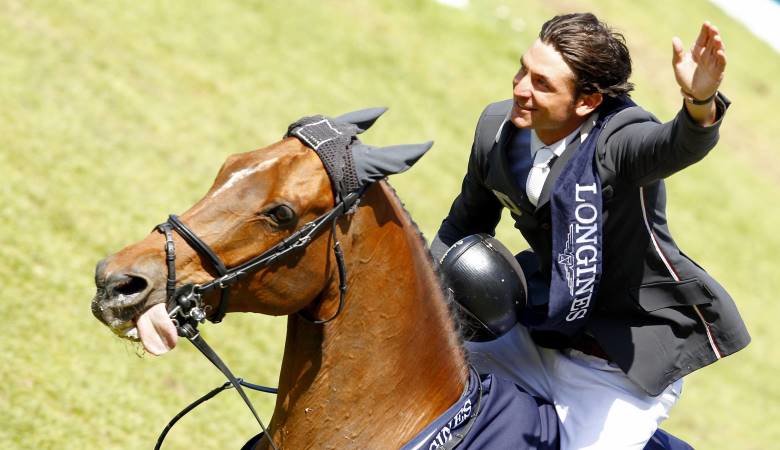 Lors du CSIO de la Baule, Steve Guerdat avait notamment remporté le Grand Prix avec Nino des Buissonnets. Une victoire à laquelle il a dû renoncer.
