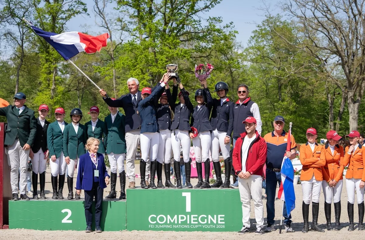 Troisième l'année dernière, l'équipe de France s'est cette fois imposée chez les poneys. 