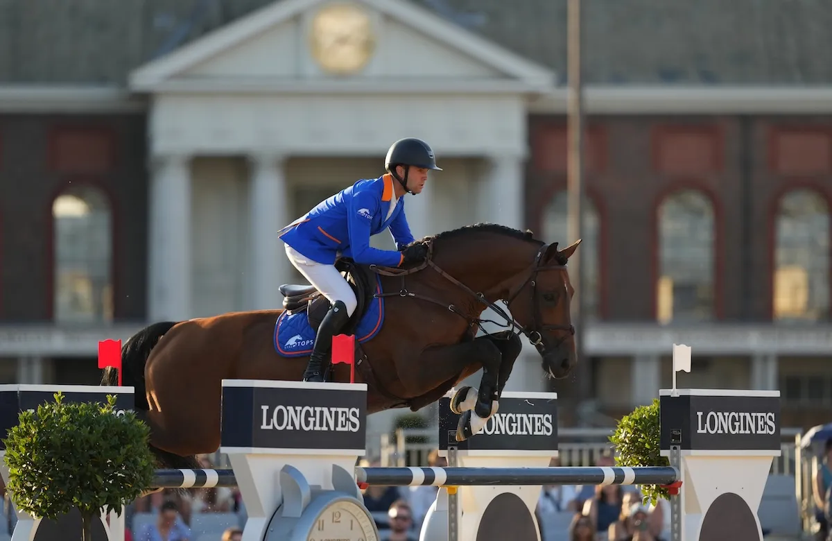 Gilles Thomas s'est imposé dur 1,55m avec Riesling van’t Roosakker.