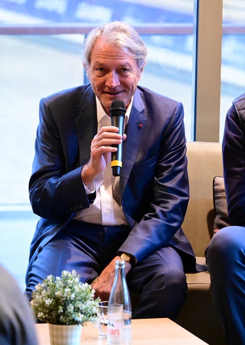 Philippe Augier, au Pôle international du cheval, lors de la conférence de presse présentant le nouveau CSIO 3* de Deauville.