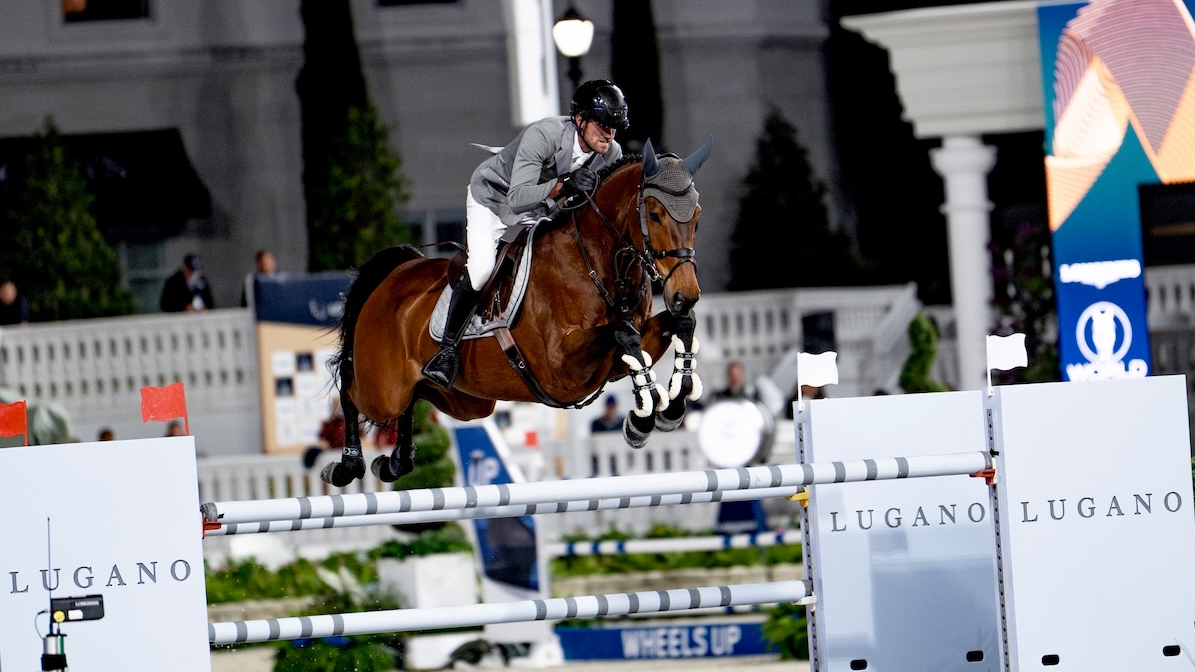 Christian Kukuk a remporté le Grand Prix du CSIO 5* d’Ocala, cette nuit en Floride en selle sur Just Be Gentle.