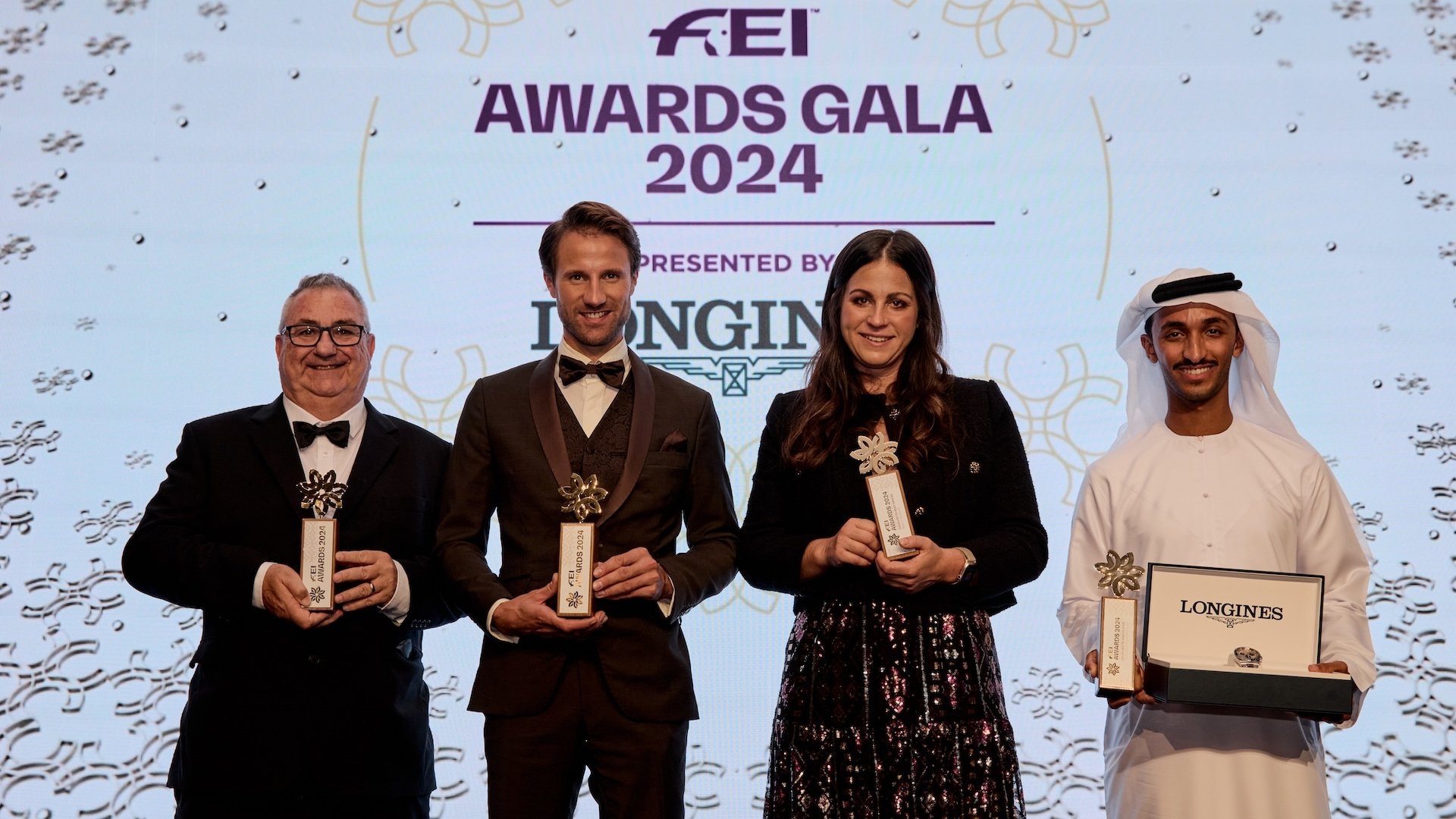 Richard Frankle, Christian Kukuk, Bettina Cardinael et Omar Abdul Aziz Al Marzooqi ont été mis à l’honneur hier soir. 