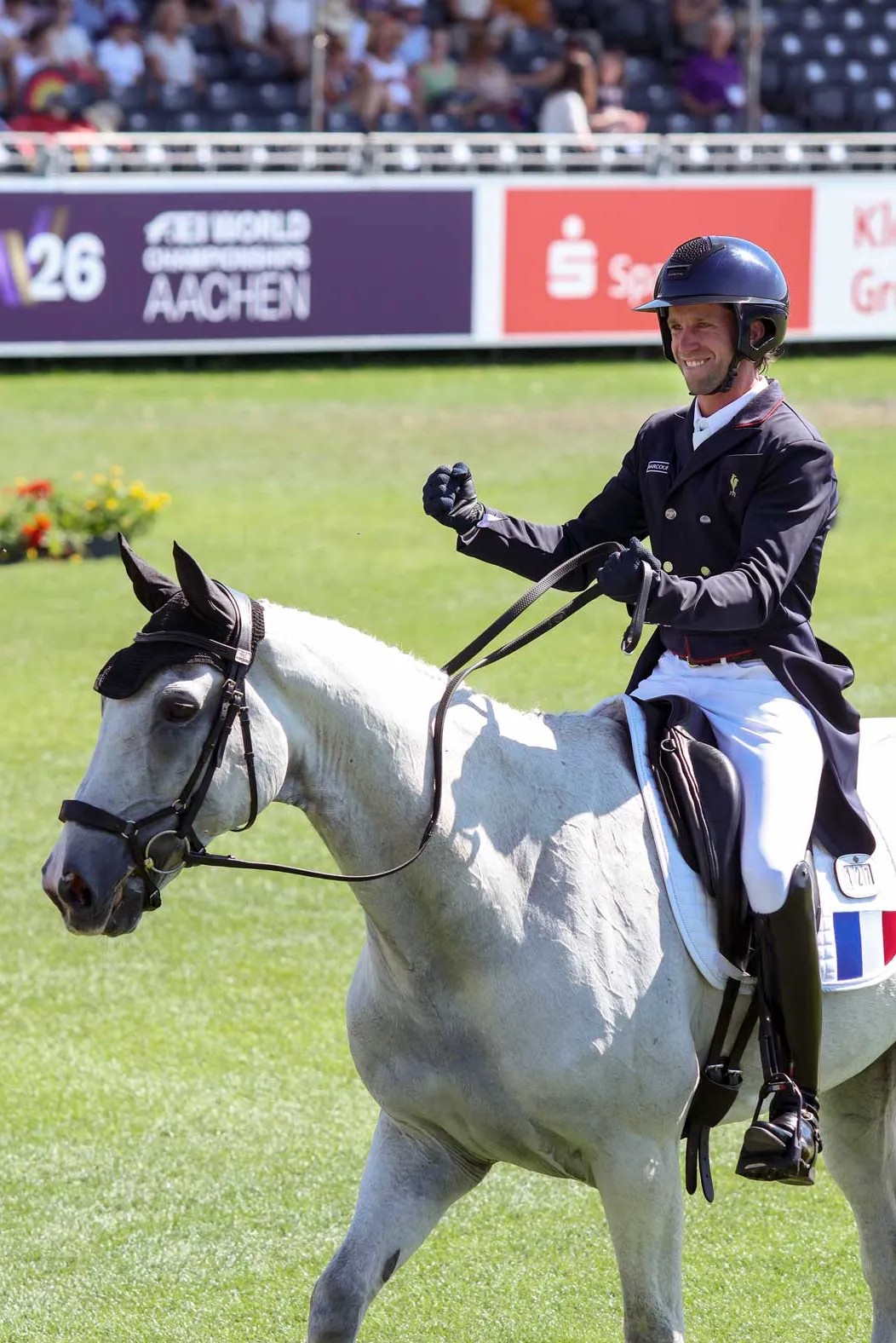 Fier et heureux, Alexis Goury pouvait l’être et l’a été après sa prestation quasi parfaite en selle sur Je’vall.