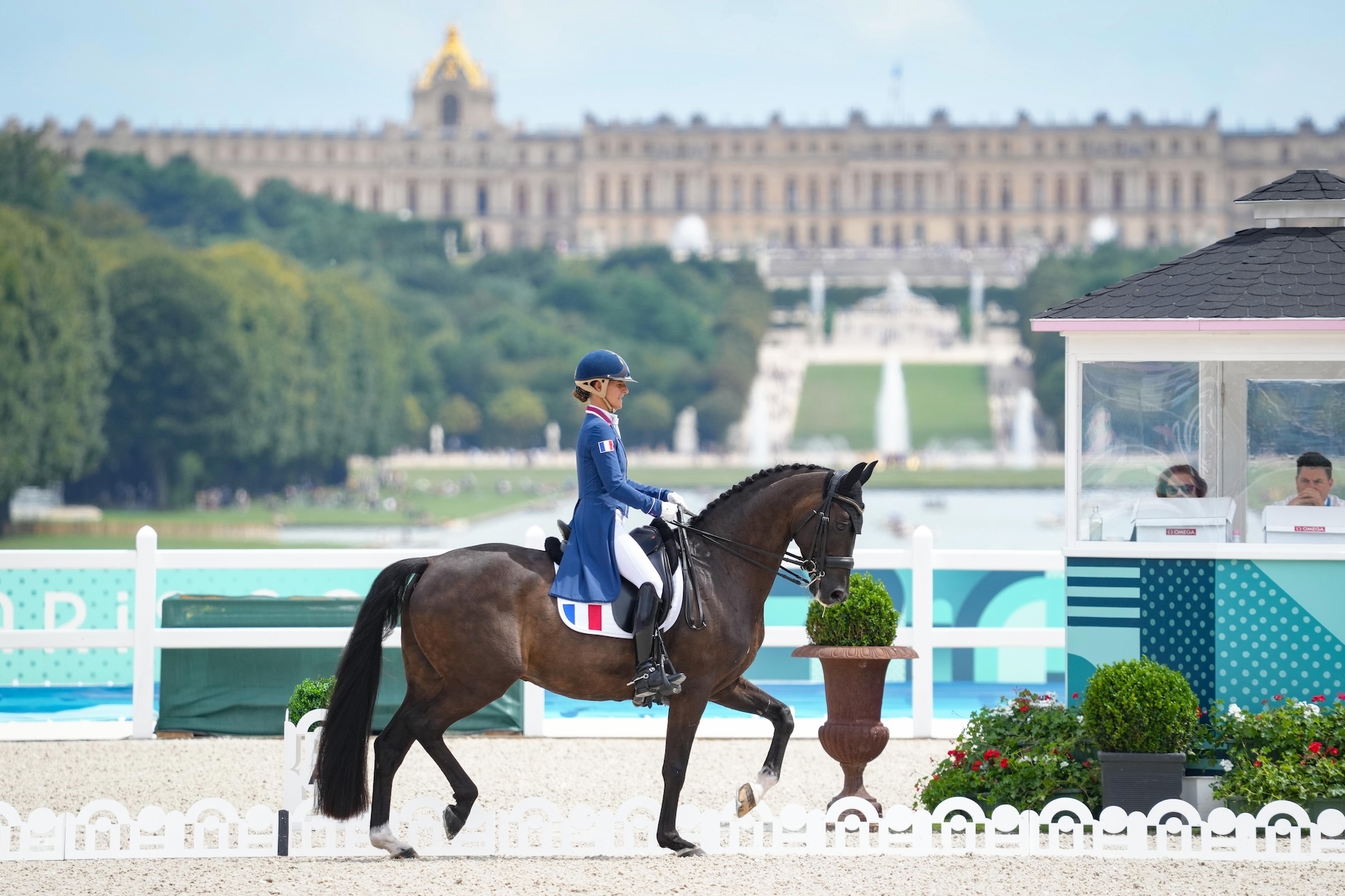 Pauline Basquin et Sertorius de Rima*IFCE dans les jardins de Louis XIV. 