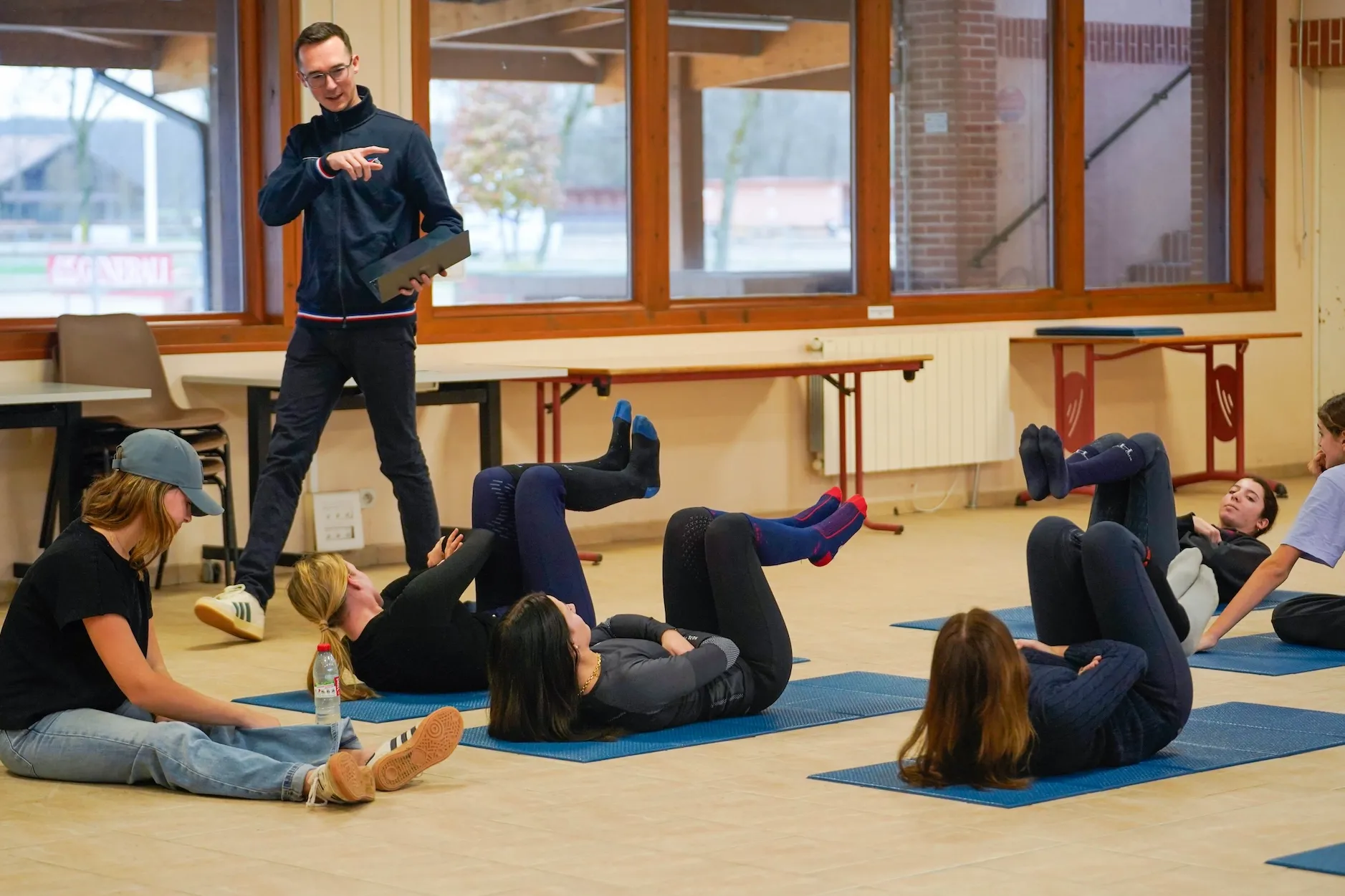 De la préparation physique était au programme de ce stage 