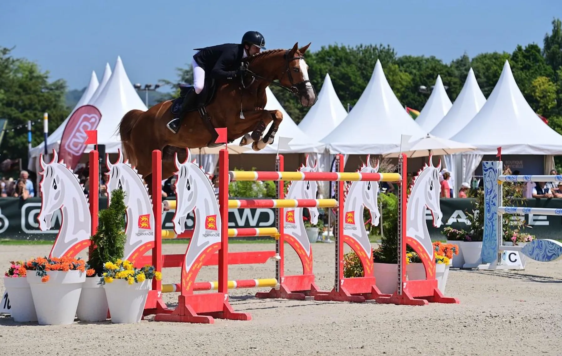 Édouard Chauvet et Zia Mia de la Bonn au CSIO 3* de Deauville, l'an passé.
