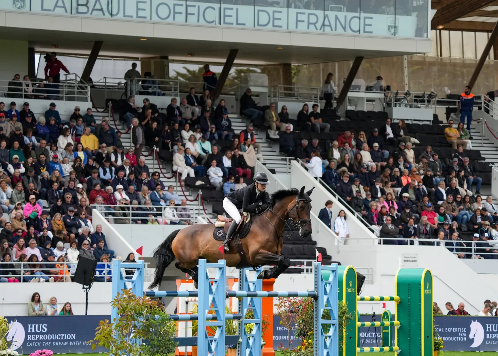 Charlotte Léoni sur Miss Marie Vant Winnenhof, lors du CSIO 5* de La Baule dimanche dernier.