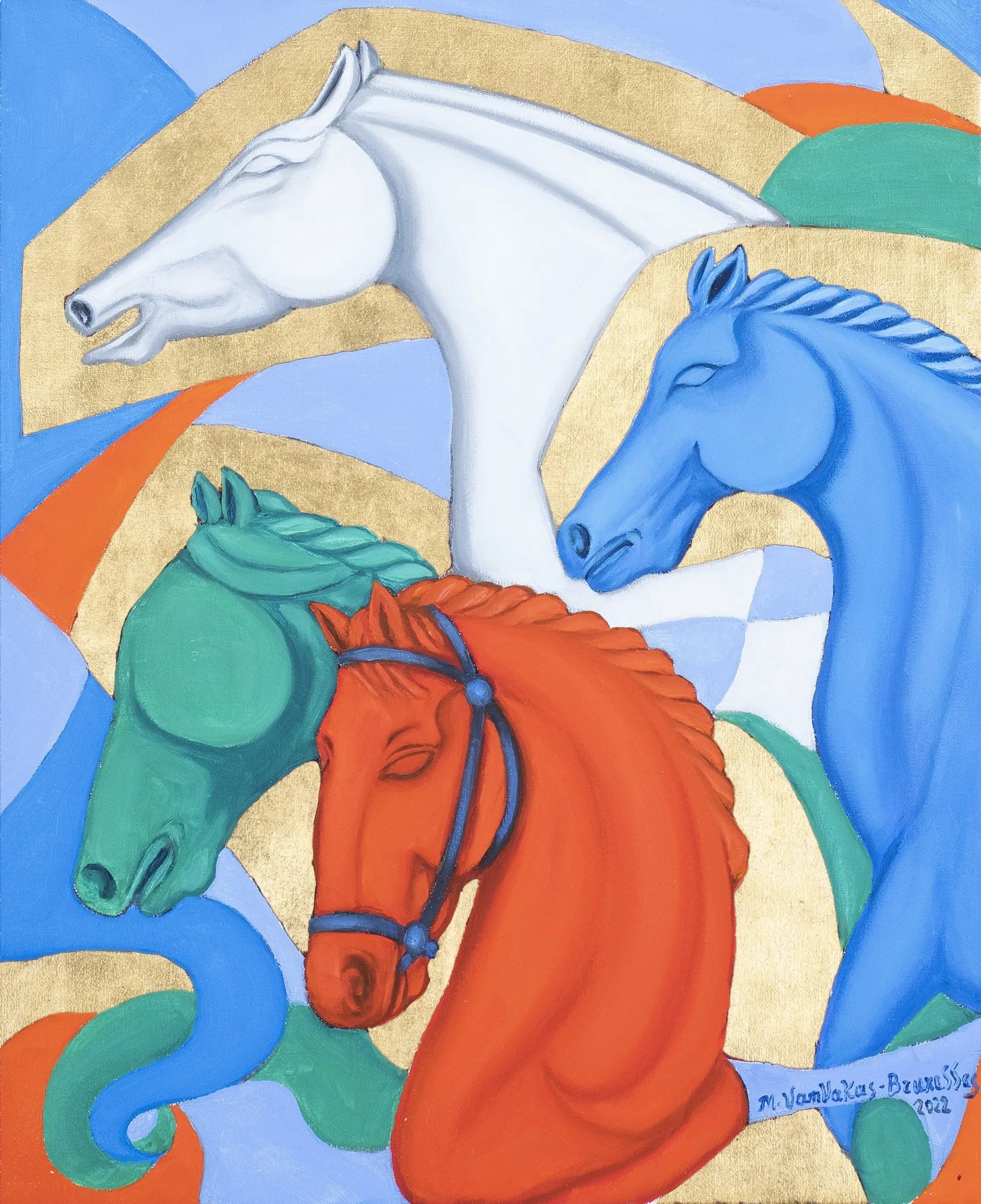 Marina Vamvakas prend toujours soin à l'harmonie des couleurs pour ses couleurs