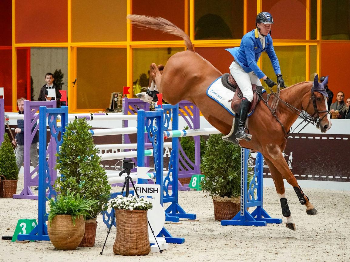 Devancés de quinze centièmes de seconde, Christian Ahlmann et Mandato van de Neerheide ont dû s'incliner.