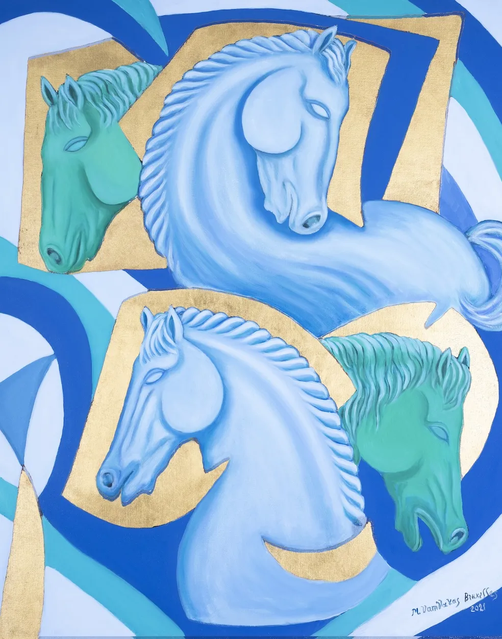 L'oeuvre de Marina Vamvakas est mise en lumière.