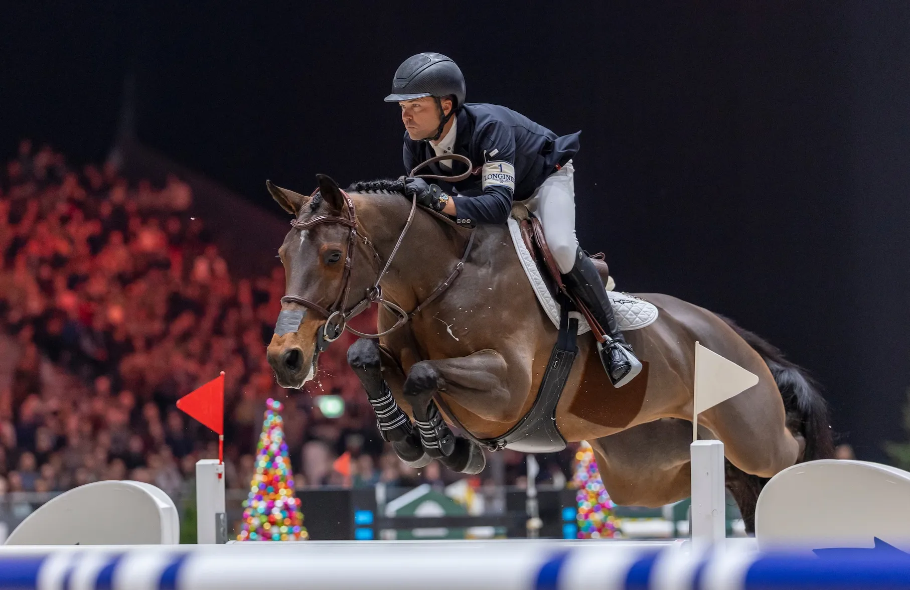 Le numéro un mondial Kent Farrington a dû se contenter de jouer un deuxième rôle, ce soir à Genève. 