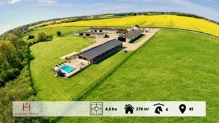À quarante minutes de Fontainebleau, cette propriété de 4,6 hectares au calme offre un fort potentiel pour des projets équestres, événementiels ou professionnels.