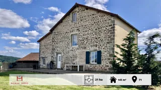 À 25 km de Cluny, une belle propriété de 21 hectares d'un seul tenant, avec maison de 145 m² et toutes les installations pour l'élevage, un cadre idéal pour se lancer.
