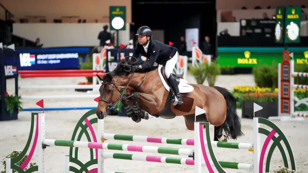 Après sa victoire à Genève, Kent Farrington tentera de poursuivre le Grand Chelem Rolex avec Toulayna van het Bloesemhof, dimanche à Bois-le-Duc.