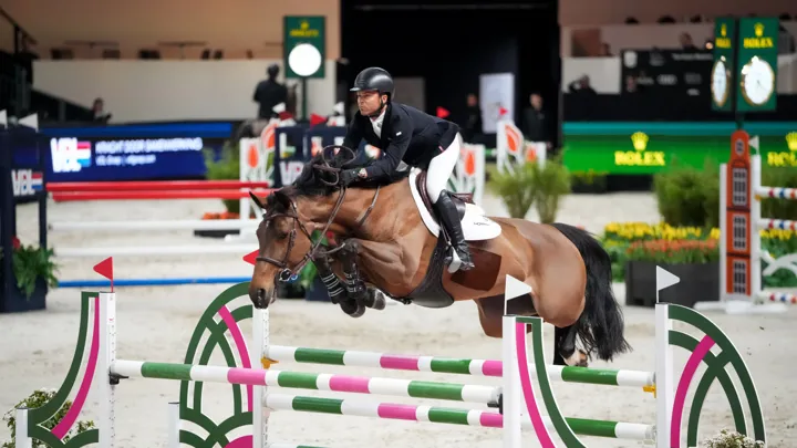 Après sa victoire à Genève, Kent Farrington tentera de poursuivre le Grand Chelem Rolex avec Toulayna van het Bloesemhof, dimanche à Bois-le-Duc.