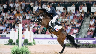 Simon Delestre et Cayman Jolly Jumper aux Mondiaux de 2022 à Herning.
