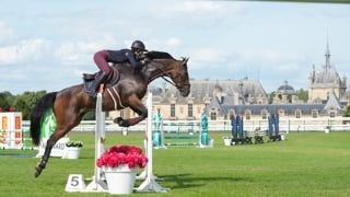 “FeuFrancis m’a ouvert des portes sportives que je pensais inaccessibles”, loue Julie Gandelheid, ici à Chantilly Classic.