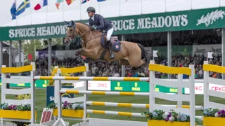 Ben Maher et Enjeu de Grisien ont triomphé dans celui de Calgary aujourd'hui.