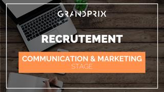 GRANDPRIX recherche un.e stagiaire en communication et marketing