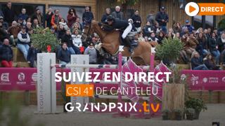 Suivez cinq concours internationaux sur GRANDPRIX.tv, où le Grand Prix 4* de Canteleu sera commenté par Kamel Boudra