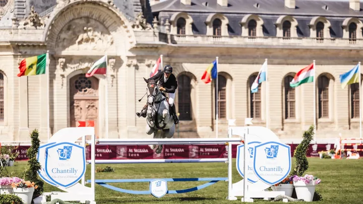 Cet après-midi, Rodrigo Giesteira Almeida et Karonia.L ont brillament remporté le Grand Prix de la Ville de Chantilly.