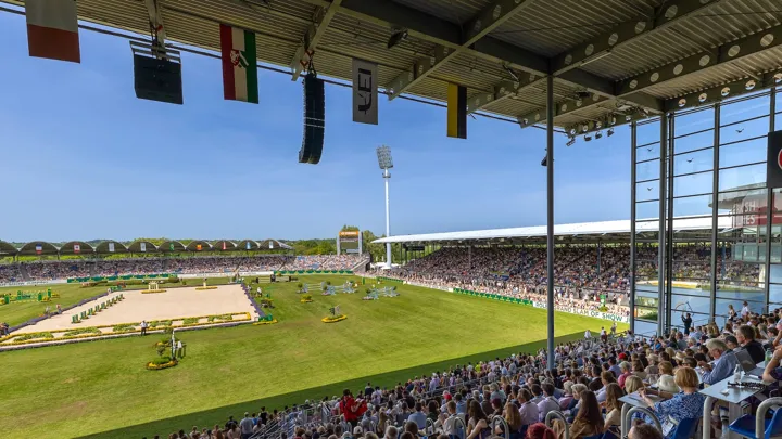 Le mythique stade principal du parc équestre de la Soers accueillera les épreuves de dressage et jumping des Mondiaux aixois