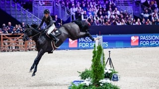 Marie Pellegrin et Fini l’Amour ont régalé les tribunes archi combles d’Equita Lyon, cet après-midi à Eurexpo.