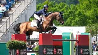 Lillie Keenan et Kick On lors du CSI 5* d'Aix-la-Chapelle.