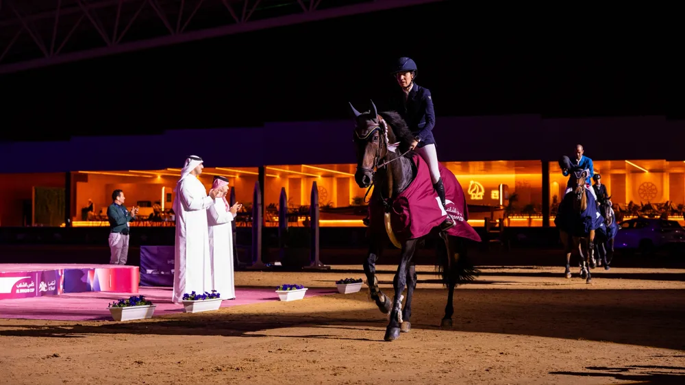 La trentenaire Cyrine Cherif a remporté la plus belle victoire de sa carrière à l’occasion de son troisième Grand Prix 5*, le premier aux rênes de Triple T Calamando Blue.