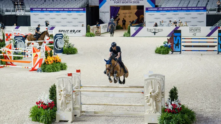 Jordy Van Massenhove tijdens de warm-up gisteren