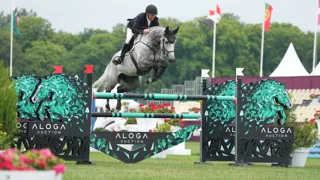 Ici lors du CSI 4* de Chantilly Classic, Shane Breen et BP Arctic Blue ont signé le seul et unique double sans faute du Grand Prix 4* d'Abou Dabi.