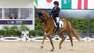 En selle sur Sultan 768, Alexia Pittier a décroché la médaille d’argent de la Reprise Libre en Musique de Grade IV aux Mondiaux d’Aix-la-Chapelle.