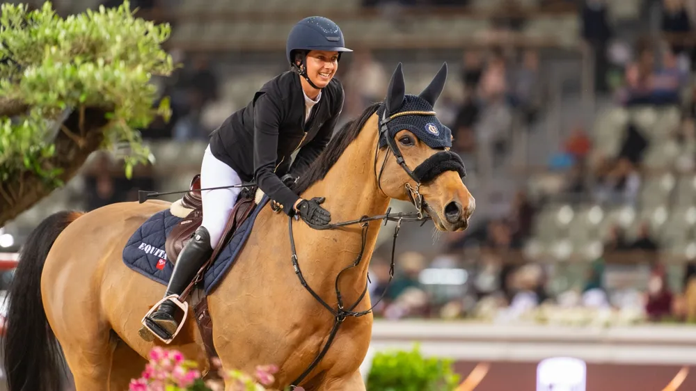 Grâce à ses performances de janvier à Doha, Mégane Moissonnier est passé du cent vingt-deuxième au soixante-seizième rang du classement mondial Longines de saut d'obstacles.