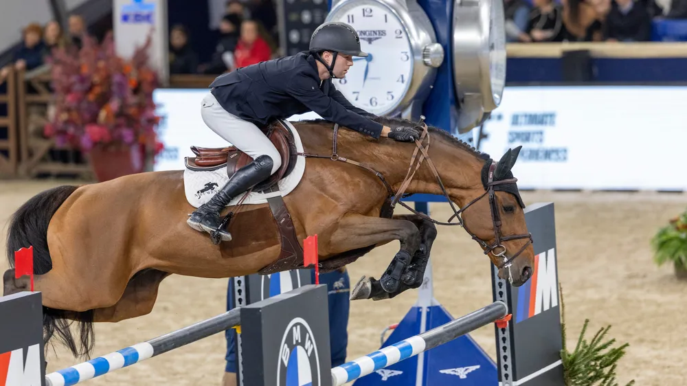L'étalon Selle Français Originel Happy Landais, au départ de sa première Coupe des nations 5* à neuf ans et classé en Grand Prix 4*, a été vendu.