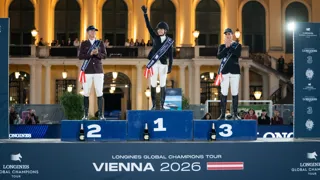 Olivier Philippaerts op het GCT Grand Prix podium