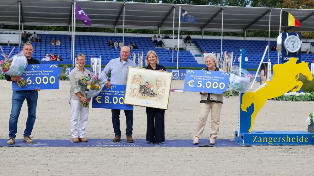 Huldiging van de top drie