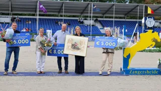 Huldiging van de top drie