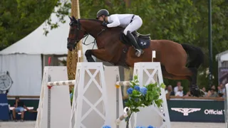 Max Kühner et EIC Up Too Jacco Blue dans le Grand Prix 5* du Longines Gloabl Champions Tour de Paris