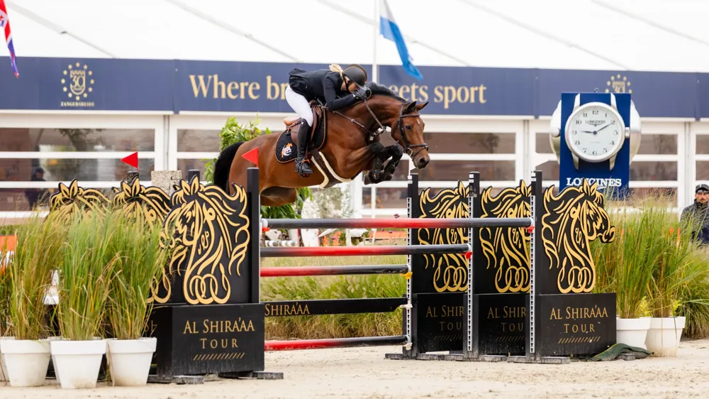 Baloucante di Luna tijdens het WK met Kelly Cornelis in september vorig jaar