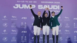 Top drie met onze landgenoot Jan Vermeiren