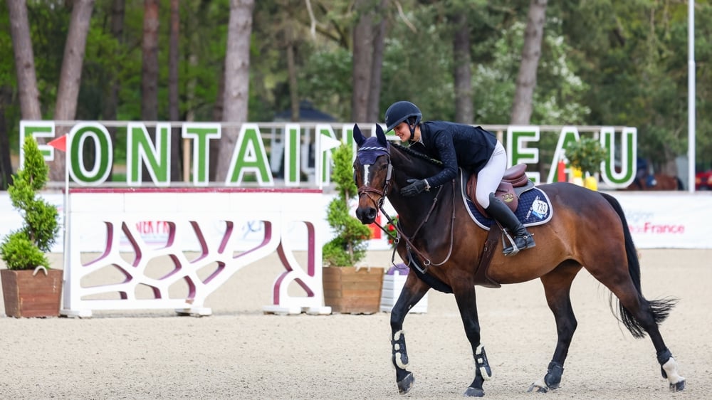 Camille Condé-Ferreira participait non seulement aux épreuves jeunes chevaux, mais surtout à son premier CSI 5* à Fontainebleau !