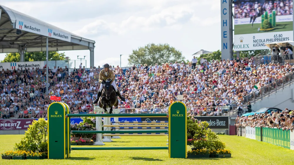 Nicola Philippaerts en Katanga vh Dingeshof weten altijd sterk te presteren in Aken